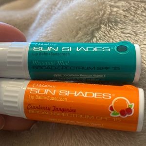 Sun Shades Lip Balm: Cranberry Tangerine & Mountain Mint 2 pack